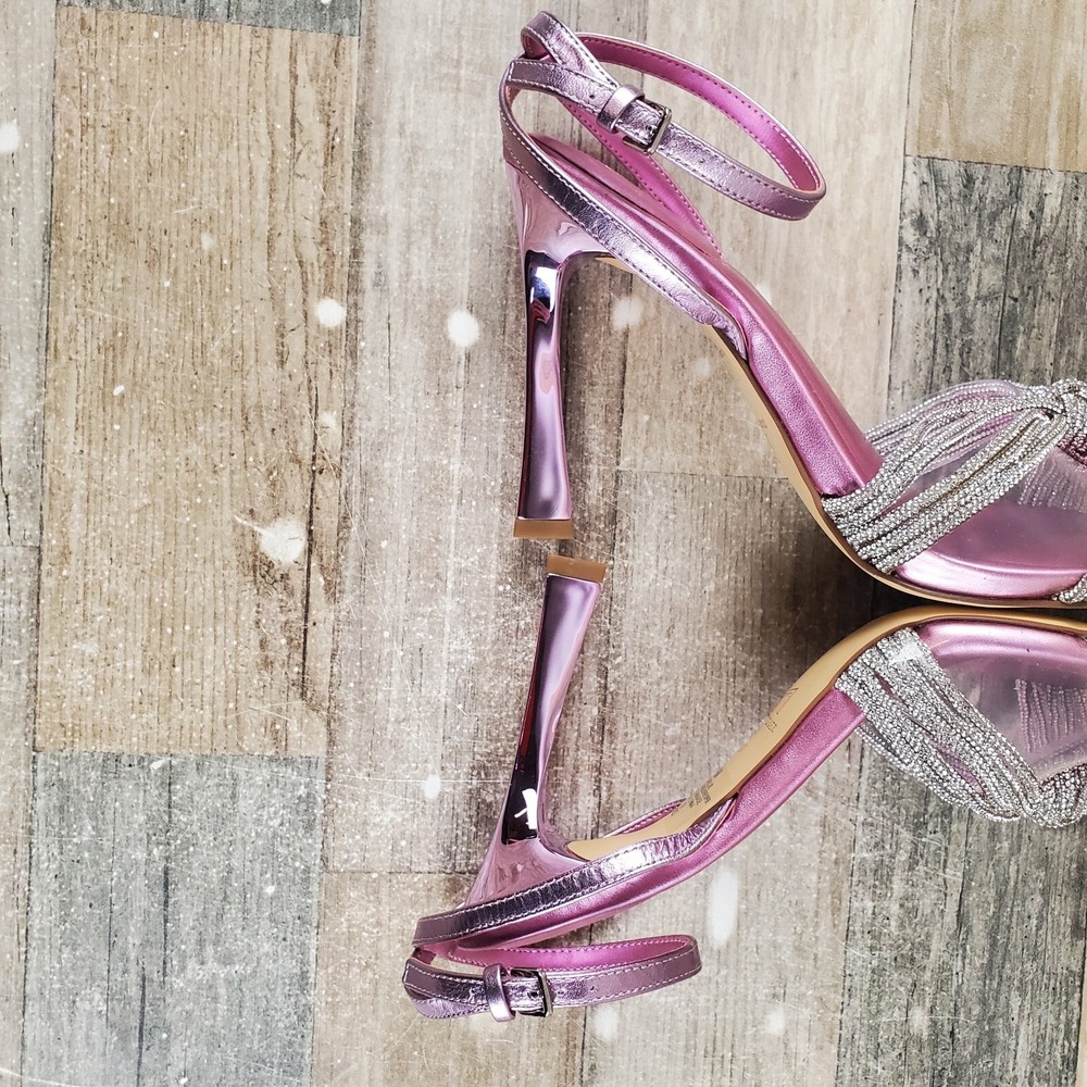Marc Fisher Canellie Womens Pumps Sz 9.5 M Ankle Strap Light Purple Sandals Heel - Picture 8 of 13